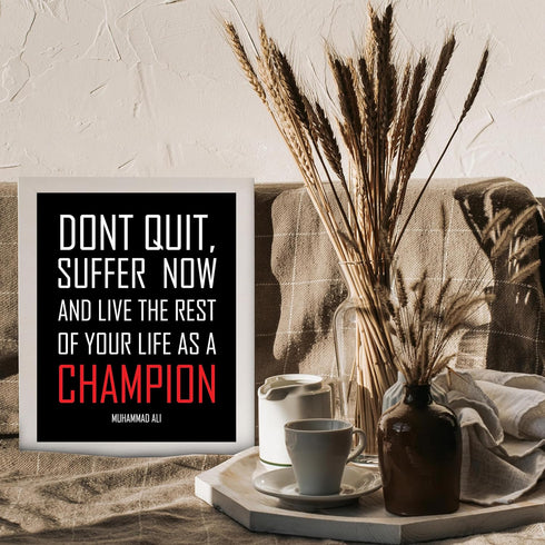 Posterizer 1 pcs-don't quit-encouraging quote-Men's Art Collection-Motivational & Inspirational Art-Gift for Entrepreneurs-Decor for Home & Office...